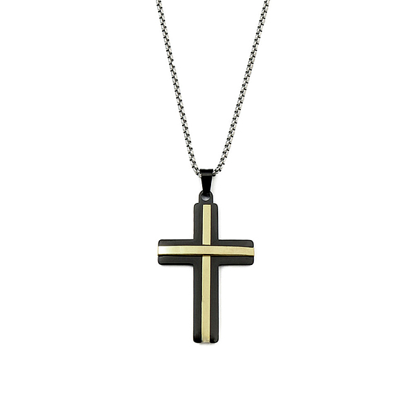 

PandaHall 201 Stainless Steel Pendant Necklaces, Cross, Multi-color, 23.70 inch(60.2cm) 201 Stainless Steel Cross