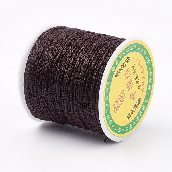 

PandaHall Polyester Cord, Coconut Brown, 0.8mm, about 87.48 yards(80m)/roll Polyester Brown