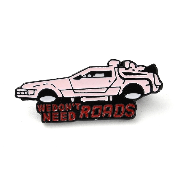 

PandaHall Black Alloy Brooches, Enamel Pins, for Backpack Clothes, Car, Lavender Blush, 17x42x2mm Alloy+Enamel Car