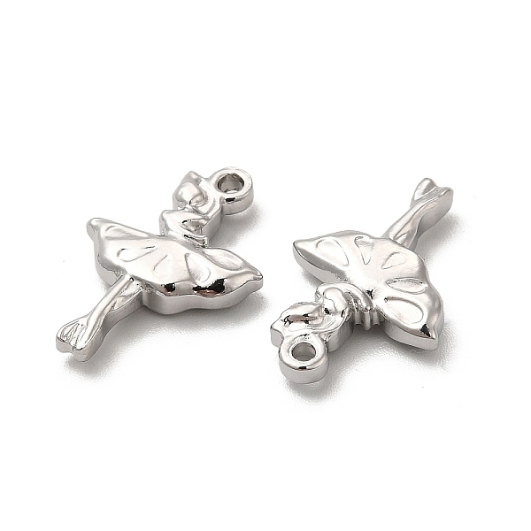 

PandaHall 201 Stainless Steel Pendants, Dancer Charm, Stainless Steel Color, 19x13x3mm, Hole: 1.5mm 201 Stainless Steel Human