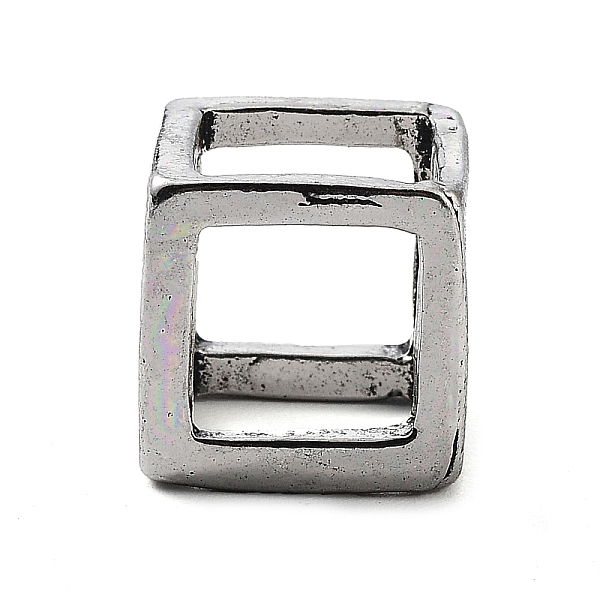 

PandaHall Tibetan Style Alloy Pendants, Cube Charms, Antique Silver, 14x14x14mm, Hole: 10x10mm Alloy Cube