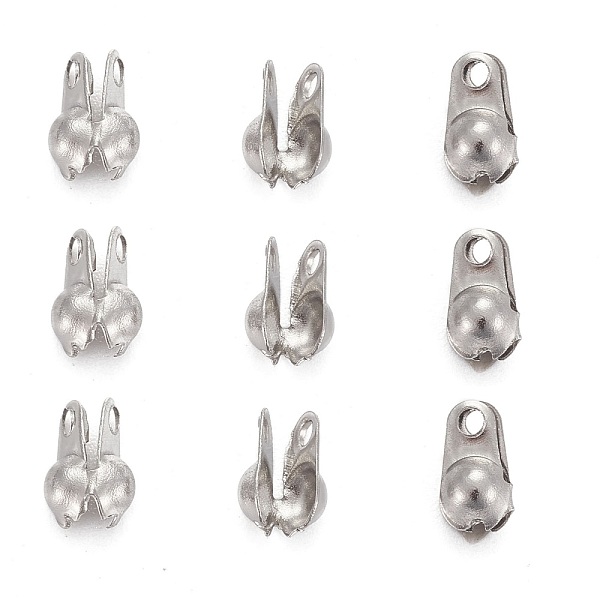 

PandaHall 304 Stainless Steel Smooth Surface Bead Tips, Calotte Ends, Clamshell Knot Cover, Stainless Steel Color, 6x4x2.5mm, Hole: 1mm...