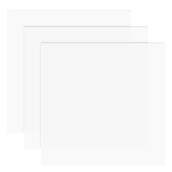 

PandaHall BENECREAT 3 Pcs 8x8 Inch Silicone Rubber Sheet 1 mm Thick Silicone Mats Sealing Silicone Sheet High Thermal Resistance Gaskets for..., White
