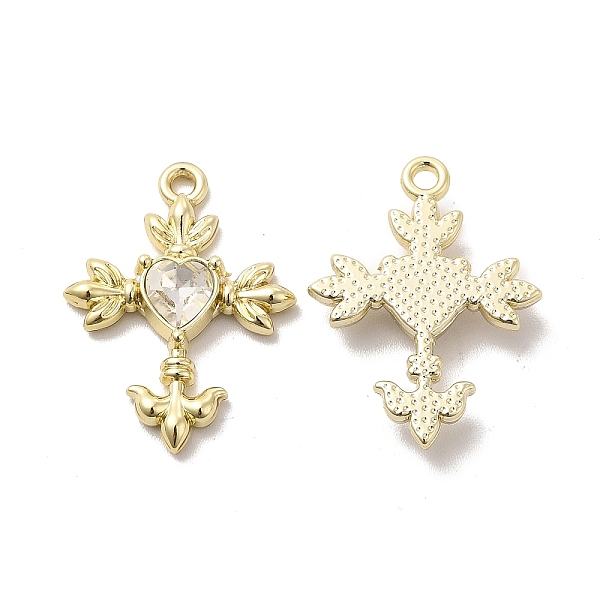 

PandaHall Glass Heart Cross Pendants, with Light Gold Alloy Finding, Long-Lasting Plated, Cadmium Free & Lead Free, Clear, 23.5x19x3.5mm...