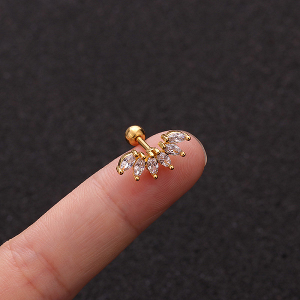 Brass Micro Pave Cl… - image