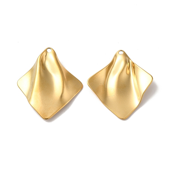 

PandaHall Ion Plating(IP) 304 Stainless Steel Pendant, Rhombus Charm, Real 18K Gold Plated, 34x29.5x5mm, Hole: 1.8mm 304 Stainless Steel...
