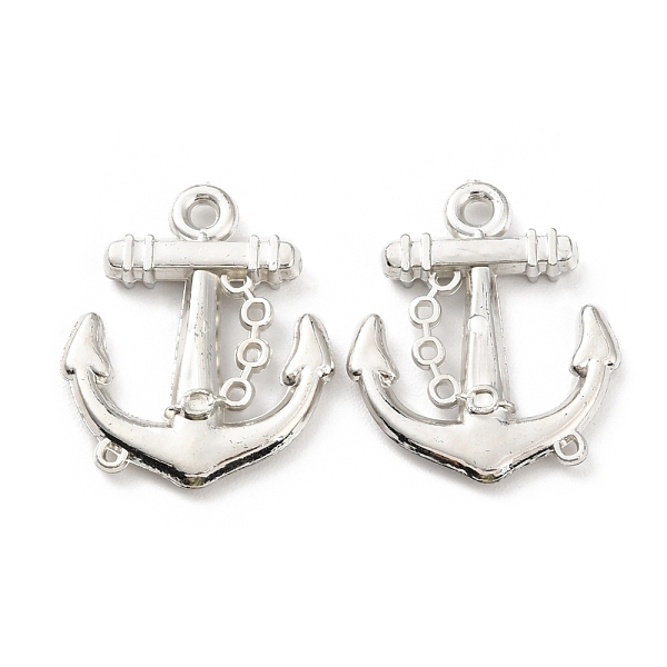 

PandaHall CCB Plastic Pendants, Anchor Charm, Platinum, 29.5x24.5x3.5mm, Hole: 2mm Plastic Anchor & Helm