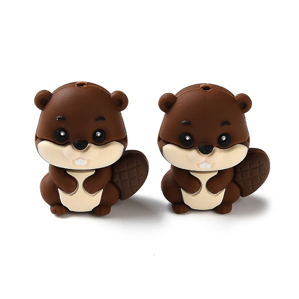 3D動物テーマのシリコンビーズ