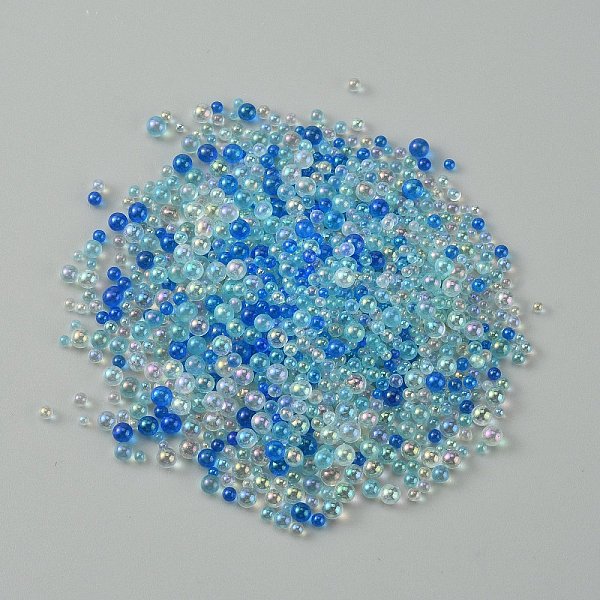 

PandaHall Glass Beads, Round, No Hole, Royal Blue, 2~3mm, about 7500pcs/450g, 450g/bag Glass Round