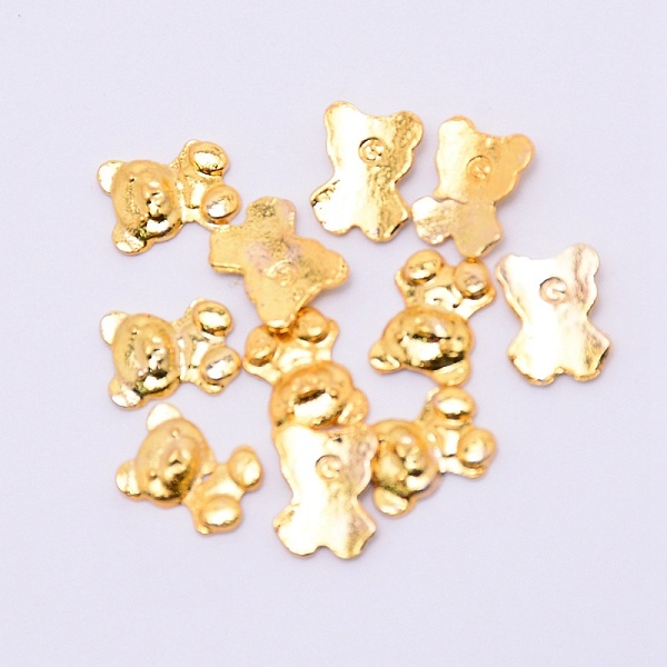 

PandaHall Alloy Cabochons, Epoxy Resin Supplies Filling Accessories, for Resin Jewelry Making, Cadmium Free & Lead Free, Bear Shape, Golden...