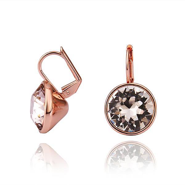 

PandaHall Real Rose Gold Plated Tin Alloy Cubic Zirconia Leverback Earrings, Clear, 22x13mm Cubic Zirconia Clear