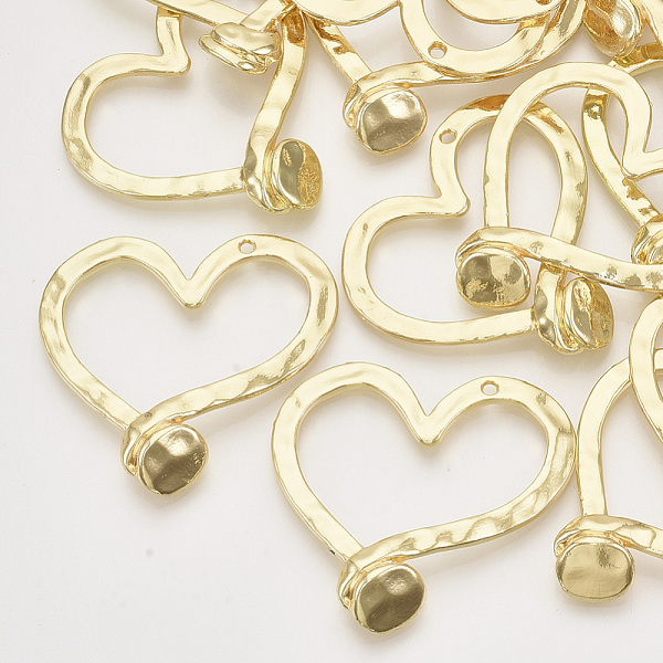 

PandaHall Alloy Pendants, Heart, Light Gold, 47x49.5x9mm, Hole: 2mm Alloy Heart