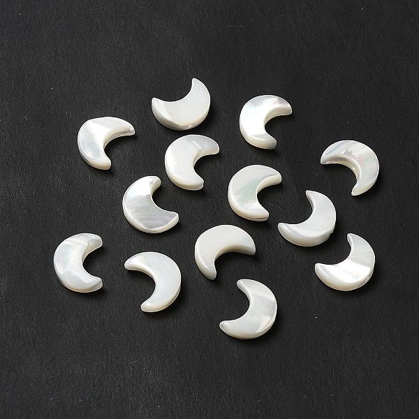 

PandaHall Natural Freshwater Shell Beads, Moon, Seashell Color, 12x9.5x3mm, Hole: 0.9mm Freshwater Shell Moon