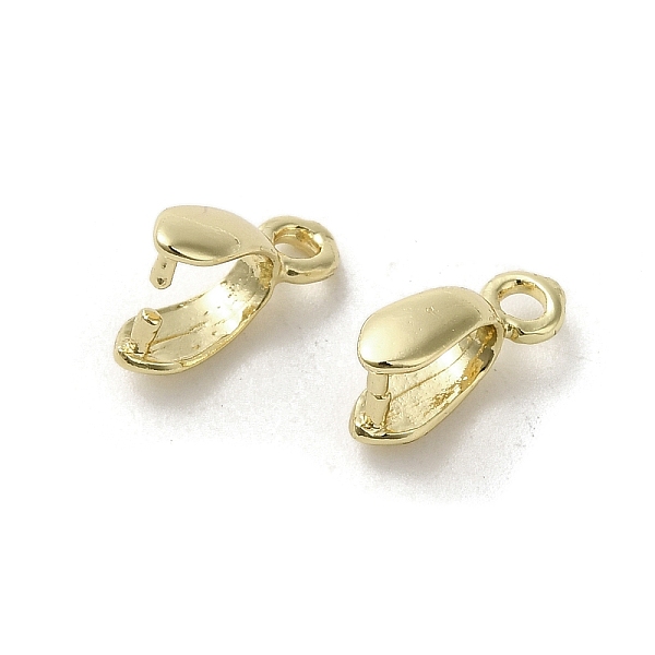 

PandaHall Brass Pendant Bails, Long-Lasting Plated, Golden, 11x3mm, Hole: 1.6mm Brass