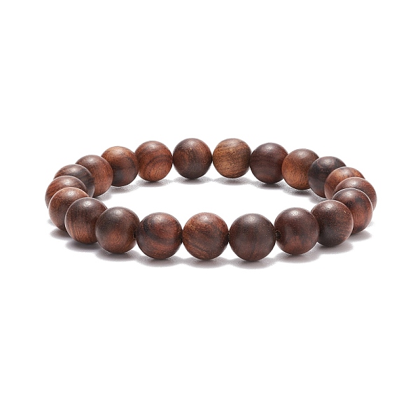 

PandaHall Natural Wood Round Beaded Stretch Bracelet, Yoga Jewelry for Men Women, Coconut Brown, Inner Diameter: 2-3/8 inch(5.9cm), Beads...