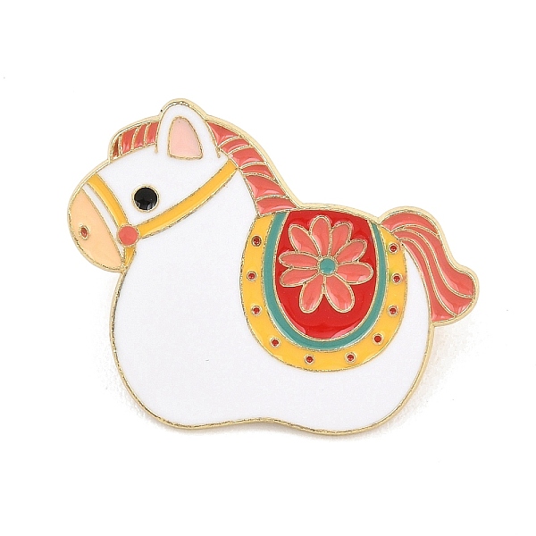 馬のエナメルピン