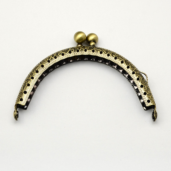 

PandaHall Iron Purse Frames, Bag Handle, Antique Bronze, 56x85x11mm Iron