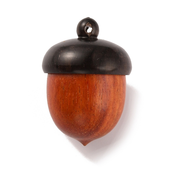 

PandaHall Wooden Acorn Box Jewelry Pendants, Autumn Acorn Charm, with Screw Cap, Dyed, Secret Canister, Chocolate, 30x21mm, Hole: 1.5mm..., Brown