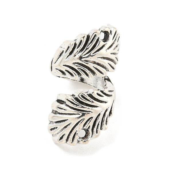 

PandaHall Tibetan Style Alloy Leaf Connector Charms, Cadmium Free & Lead Free, Antique Silver, 19x10.5mm, Hole: 1mm, about 574pcs/1000g...