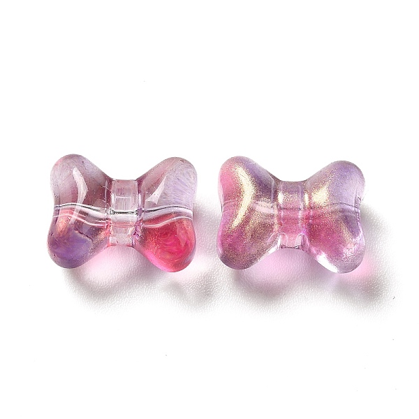 

PandaHall Transparent Glass Beads, Bowknot, Mixed Color, 9.5x12.5x7.5mm, Hole: 1mm Glass Bowknot Multicolor