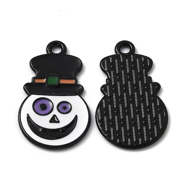 

PandaHall Alloy Enamel Pendants, for Halloween Day, Grimace, Colorful, Electrophoresis Black, 25x14.5x1.2mm, Hole: 1.8mm Alloy+Enamel Others