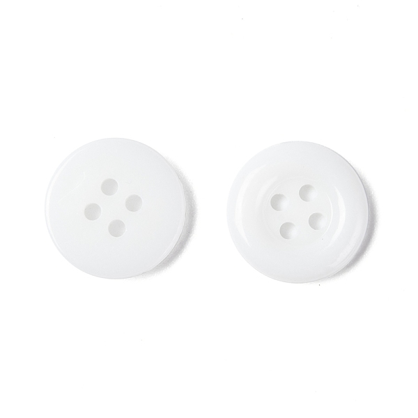 

PandaHall Acrylic Shirt Buttons, Plastic Sewing Buttons for Costume Design, 4-Hole, Dyed, Flat Round, White, 12x2mm, Hole: 1mm Acrylic Flat...