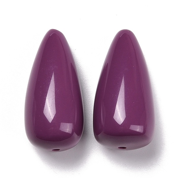 

PandaHall Retro Style Resin Beads, Teardrop, Purple, 35x16.5x16mm, Hole: 1.5mm Resin Teardrop Purple