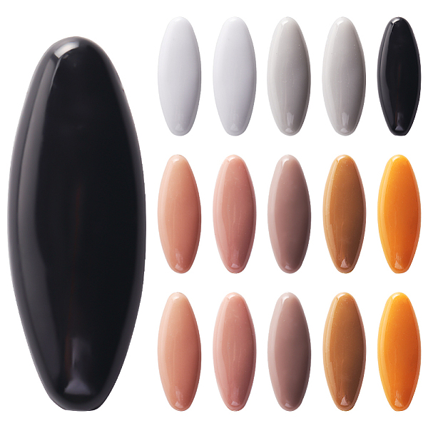 

PandaHall CRASPIRE 16Pcs 8 Color Plastic Blank Oval Brooch Pins, Scarf Hijab Lapel Pin Buckles for Ladies Hair Dressing Accessories, Peru..., Brown
