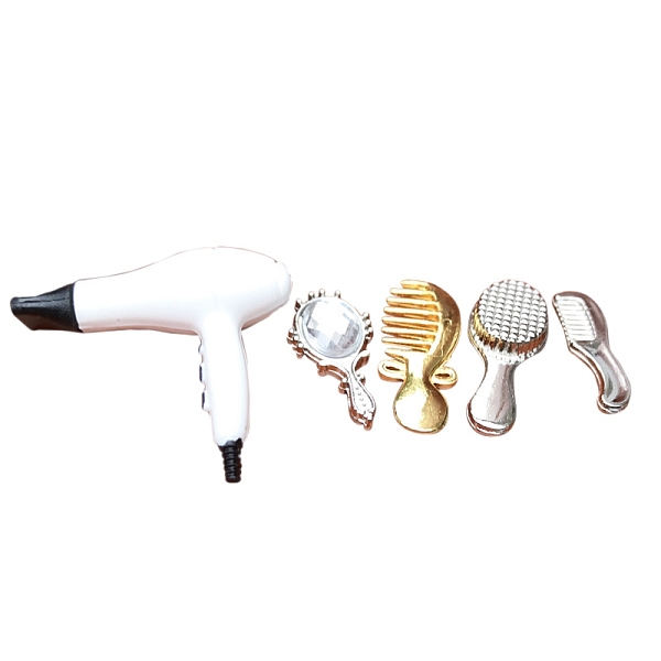 Mini Plastic Hair Dryer & Mirror & Comb Set Model