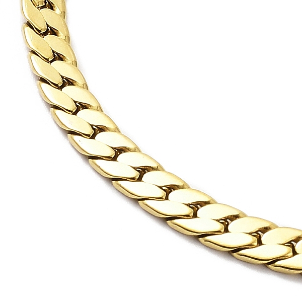 

PandaHall Ion Plating(IP) 304 Stainless Steel Cuban Link Chain Necklace, Golden, 17.72x0.20 inch(45x0.5cm) 304 Stainless Steel