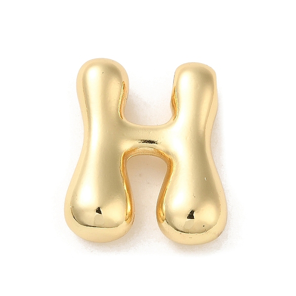 

PandaHall Brass Pendant, Real 18K Gold Plated, Letter H, 23x19x7mm, Hole: 3x2.2mm Brass Letter H