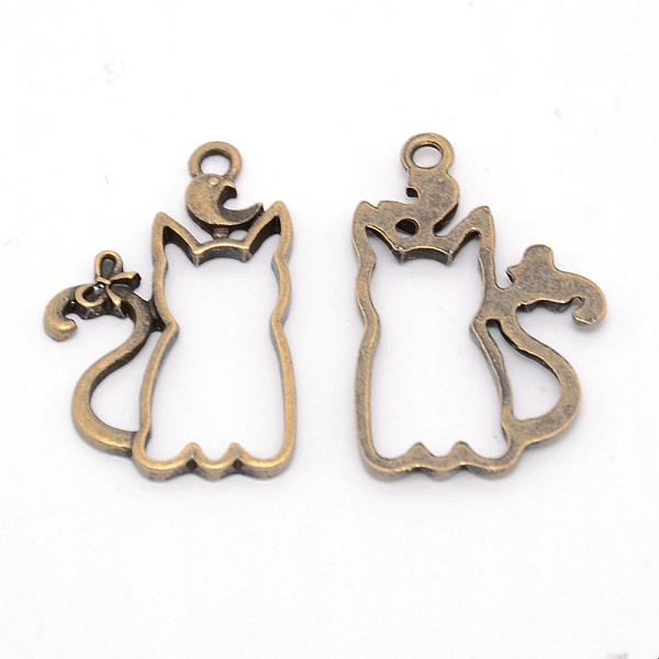 

PandaHall Alloy Open Back Bezel Pendants, for DIY UV Resin, Epoxy Resin, Pressed Flower Jewelry, Cadmium Free & Lead Free, Cat, Antique...