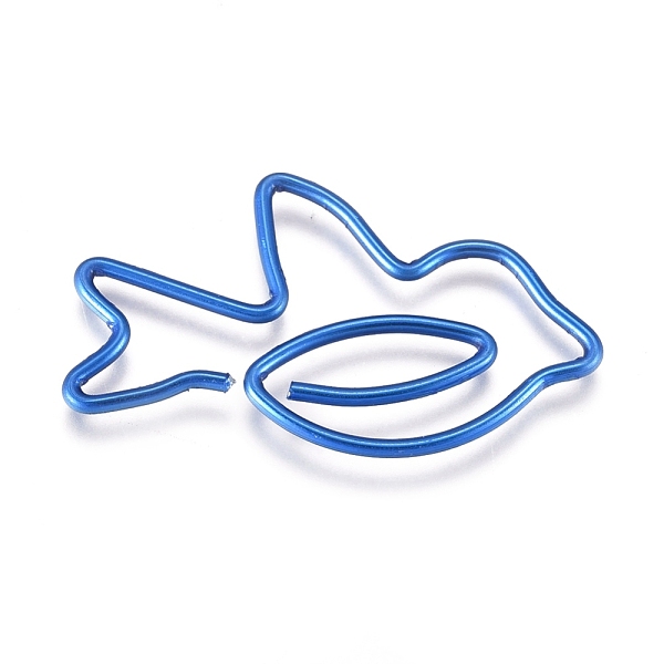 

PandaHall Bird Shape Iron Paperclips, Cute Paper Clips, Funny Bookmark Marking Clips, Blue, 19x33x1mm Iron Blue