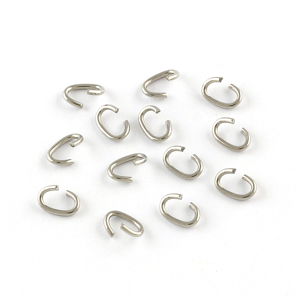 

PandaHall Oval 304 Stainless Steel Open Jump Rings, Stainless Steel Color, 18 Gauge, 7x5x1mm 304 Stainless Steel