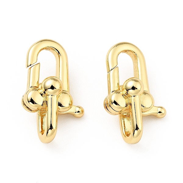 

PandaHall Brass Lobster Claw Clasps, Oval, Cadmium Free & Lead Free, Real 18K Gold Plated, 19x11.5x8mm, Hole: 2.5x4.5mm Brass Oval
