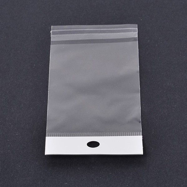 

PandaHall Rectangle OPP Clear Plastic Bags, Clear, 12x8cm, about 100pcs/bag Plastic Clear