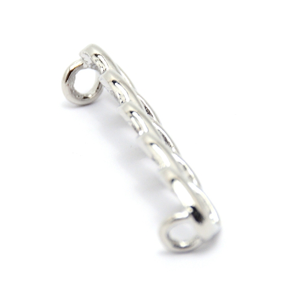 

PandaHall Zinc Alloy Shoe Buckle Clips, for Shoes Decoration, Chain Shape, Platinum, 11x43.5x7.5mm, Hole: 3mm Alloy Others