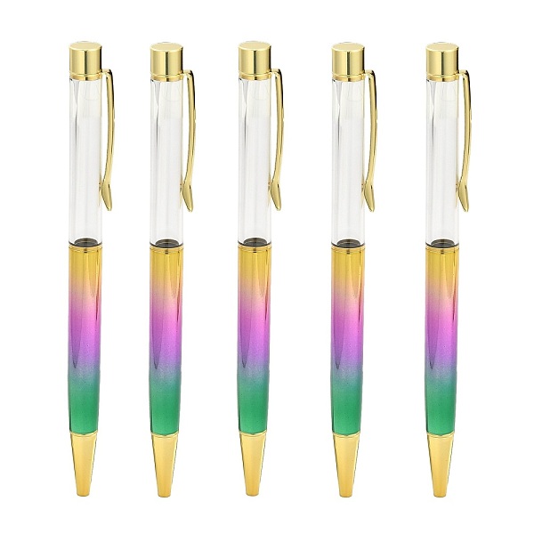 

PandaHall Creative Empty Tube Ballpoint Pens, with Black Ink Pen Refill Inside, for DIY Glitter Epoxy Resin Crystal Ballpoint Pen Herbarium...
