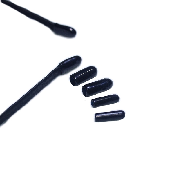 

PandaHall Plastic Rubber Protective Sleeve, Column, Black, 15.6x4mm Plastic Black