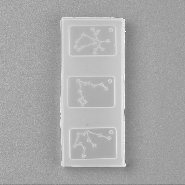 

PandaHall Pendant Food Grade Silicone Molds, Resin Casting Molds, For UV Resin, Epoxy Resin Jewelry Making, Twelve Constellations Shape..., White