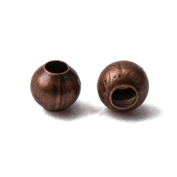 

PandaHall Brass Spacer Beads, Seamless, Red Copper, Round, 2.4mm, Hole: 0.8mm Brass Round