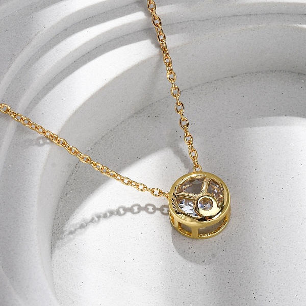 Brass Pave Cubic Zi… - image