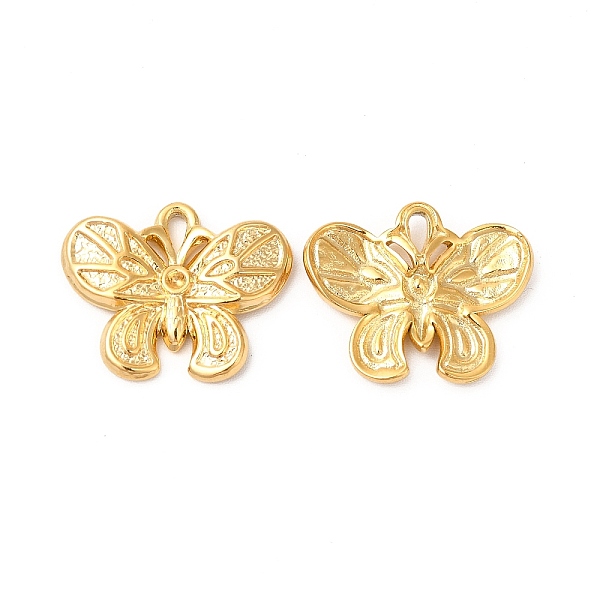 

PandaHall Ion Plating(IP) 304 Stainless Steel Pendant Rhinestone Settings, Butterfly, Real 18K Gold Plated, Fit for 1.2mm Rhinestone...