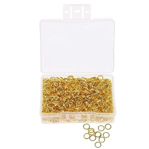 

PandaHall Iron Jump Rings, Open Jump Rings, Golden, 5x0.7mm, about 3.6mm inner diameter, about 500pcs/box Iron Ring