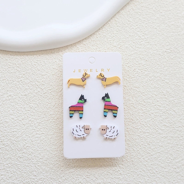 Acrylic Stud Earrin… - image