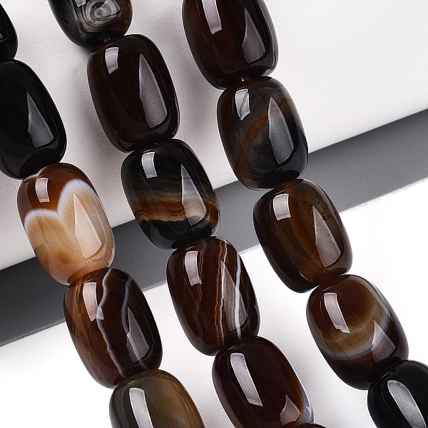 Dyed Natural Banded Agate Beads Strands-image-G-T144-44B-en
