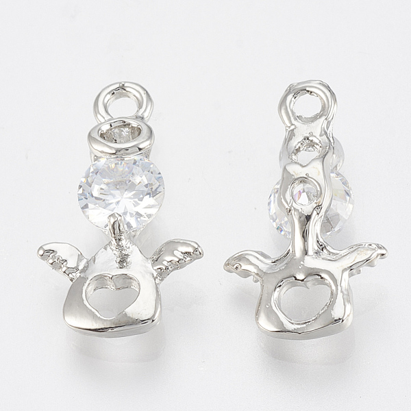 Alloy Cubic Zirconia Pendants