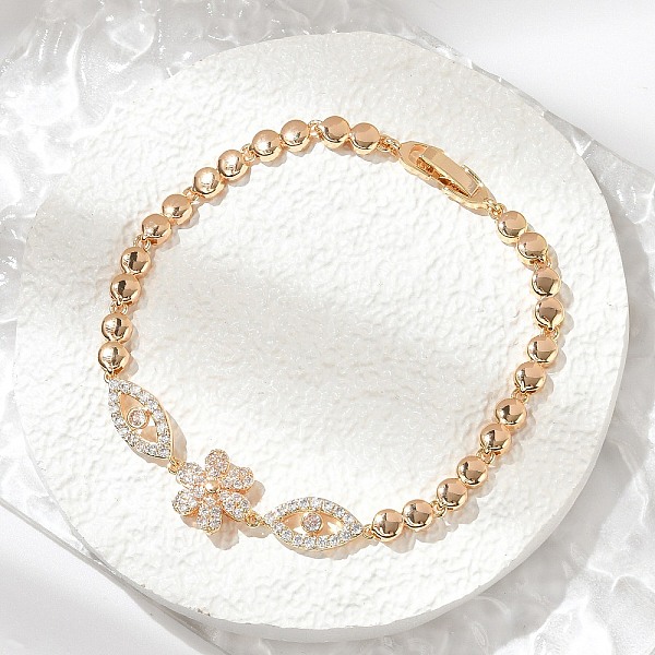 Brass Micro Pave Cu… - image