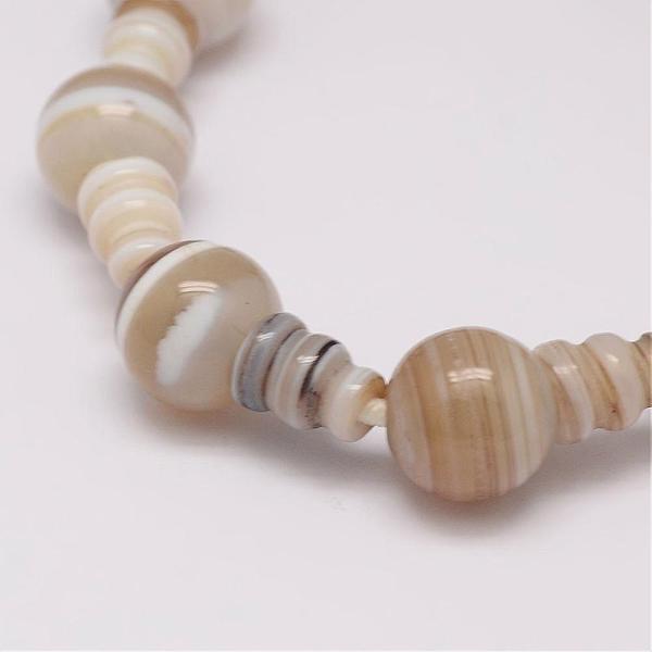 

PandaHall Natural Striped Agate/Banded Agate 3-Hole Guru Bead Strands, for Buddhist Jewelry Making, T-Drilled Beads, 16.5~18mm, Hole: 2~3mm...