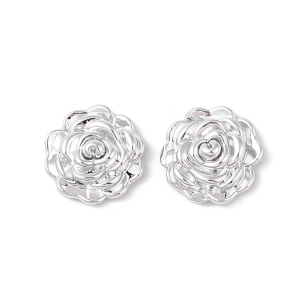 

PandaHall CCB Plastic Cabochons, Flower, Platinum, 24.5x9.5mm Plastic Flower